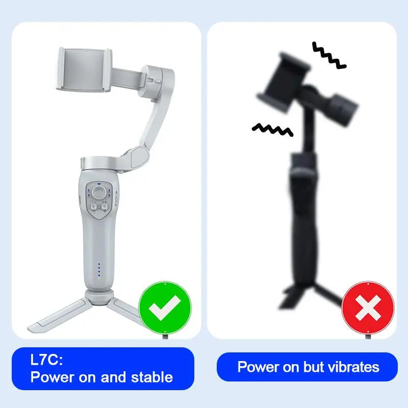 Spring Universal Mobile Phone Gimbal Stabilizer, 1 Piece Adjustable Mobile Phone Selfie Gimbal, Portable Small Phone & Camera Tripod for Video Recording