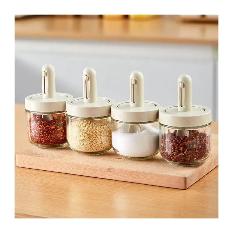 Scalable Seasoning Jar | Household Moisture-Proof Kitchen Seasoning Box | Sealed Glass Bottle Jar Set